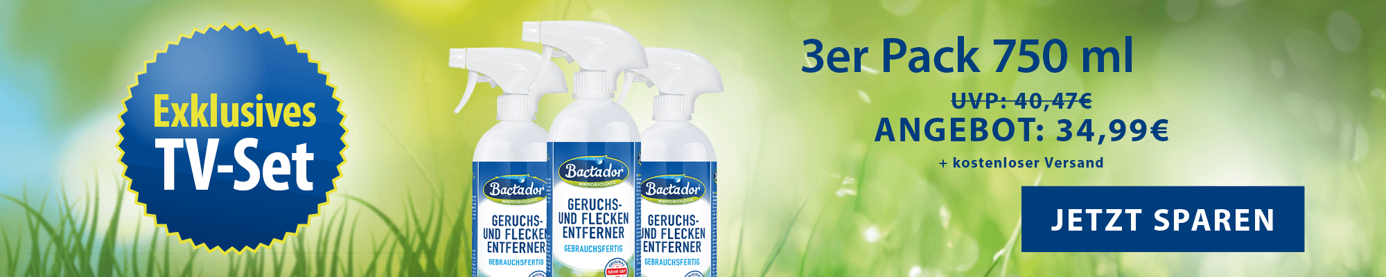 Bactador Banner TV Set Spray 3er Pack desktop