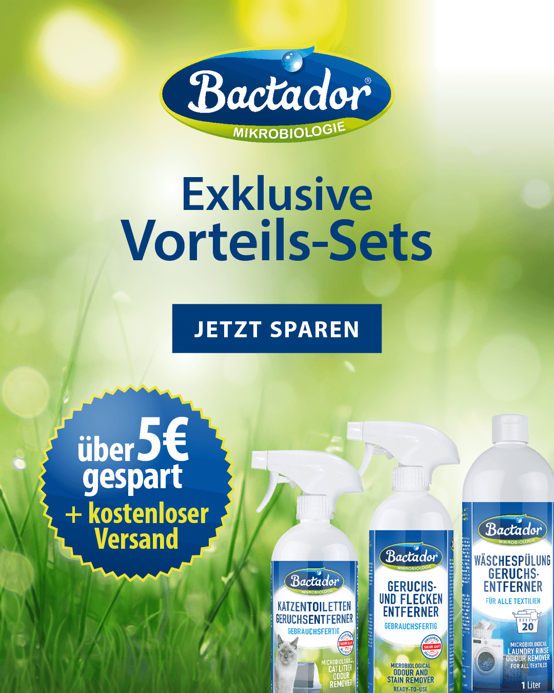 Bactador Banner Vorteils Set mobile