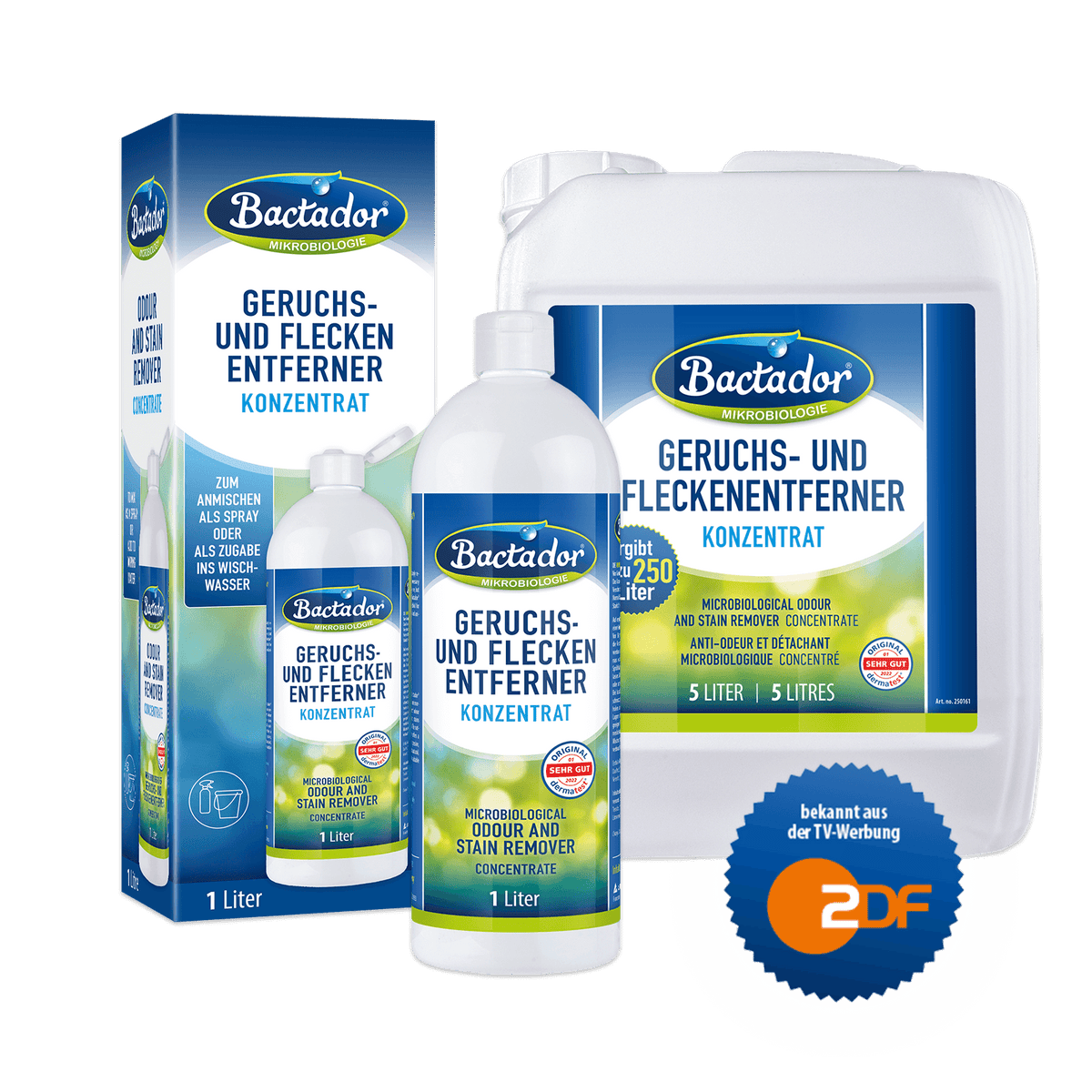Fleckenentferner Konzentrat 1 Liter und 5 Liter