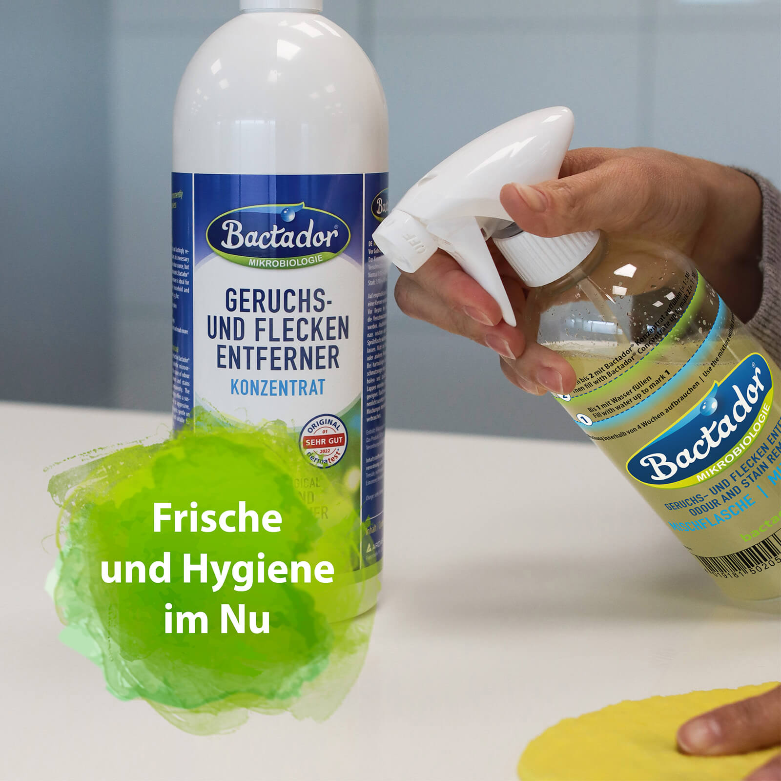 Bactador Mischflasche - Frische und Hygiene im Nu