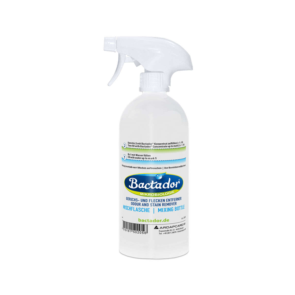 BactadorMischflasche für Konzentrat