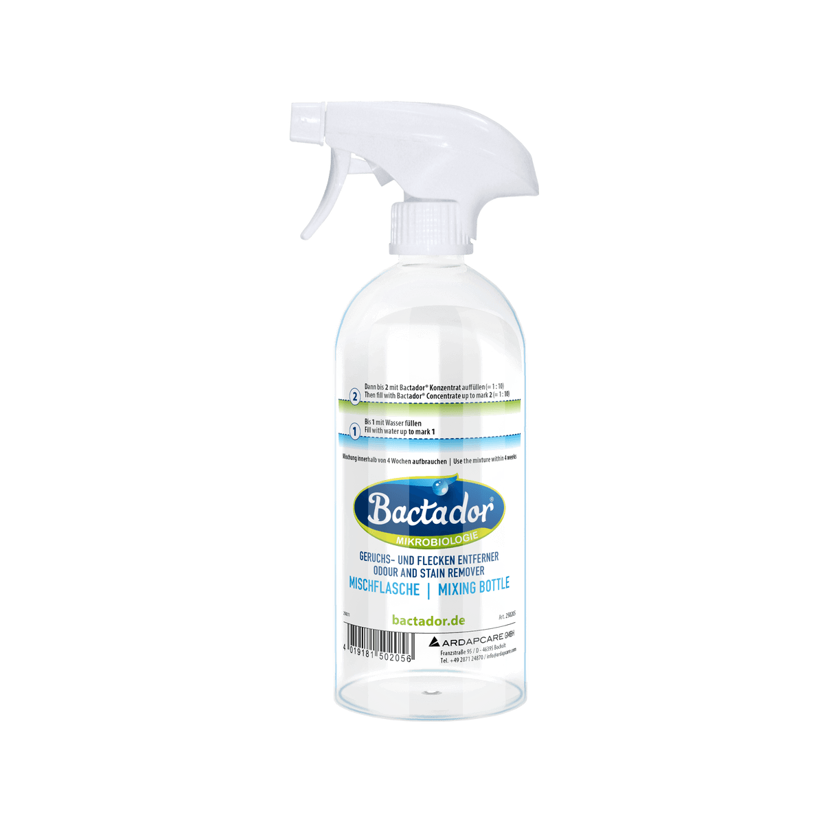 BactadorMischflasche für Konzentrat