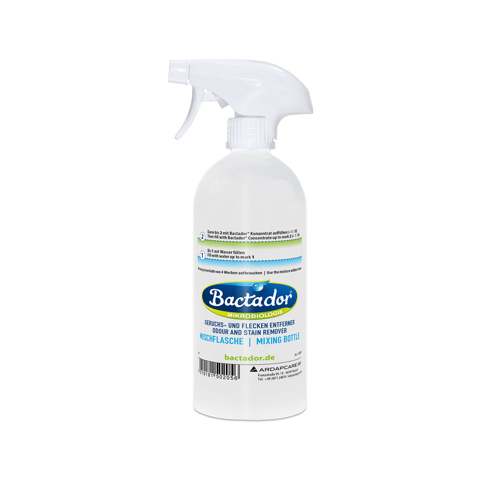 BactadorMischflasche für Konzentrat