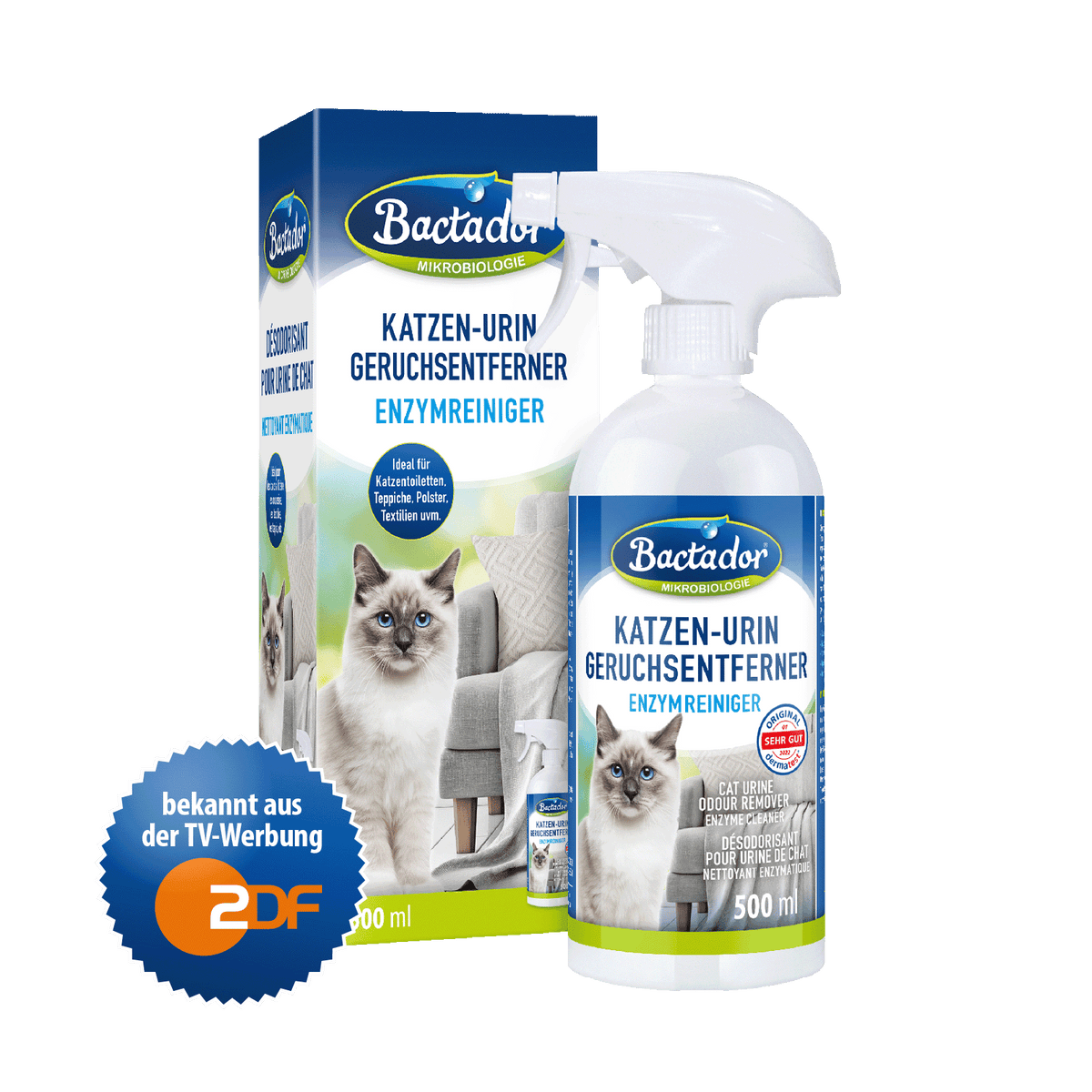 Bactador Katzenurin Geruchsentferner Spray 500 ml