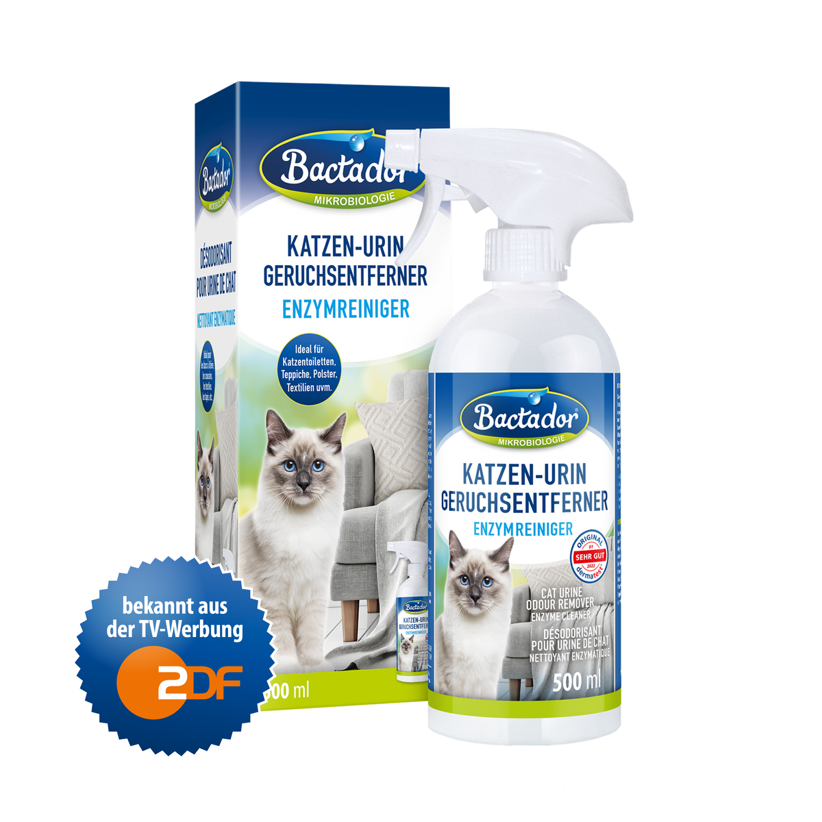 Bactador Katzenurin Geruchsentferner Spray 500 ml