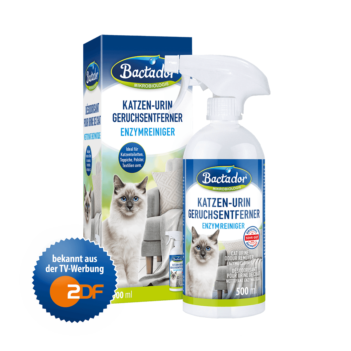 Bactador Katzenurin Geruchsentferner Spray 500 ml