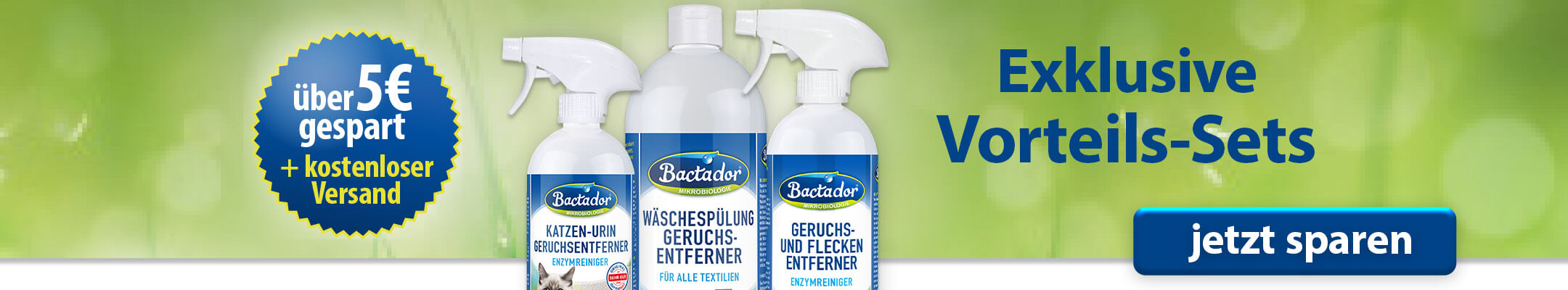 Bactador Vorteils-Sets ueber 5euro gespart und kostenloser Versand