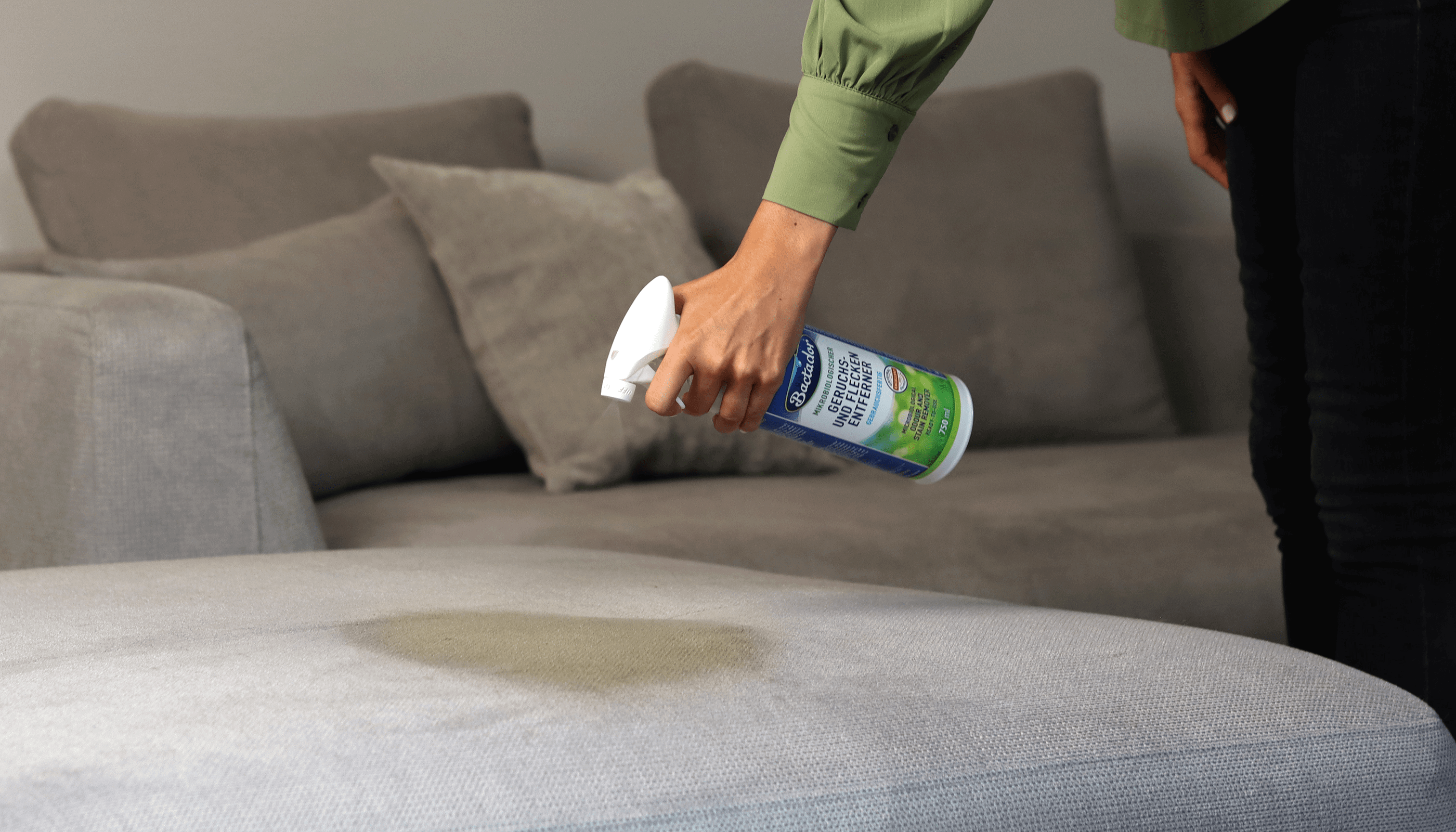 Bactador Couch Sofa Flecken entfernen