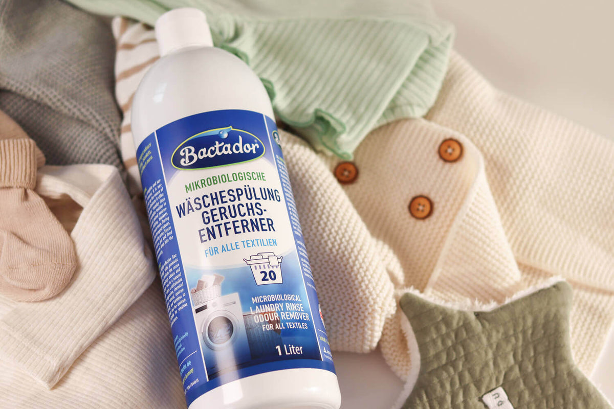 Bactador Wäschespülung Geruchsentferner für Babykleidung