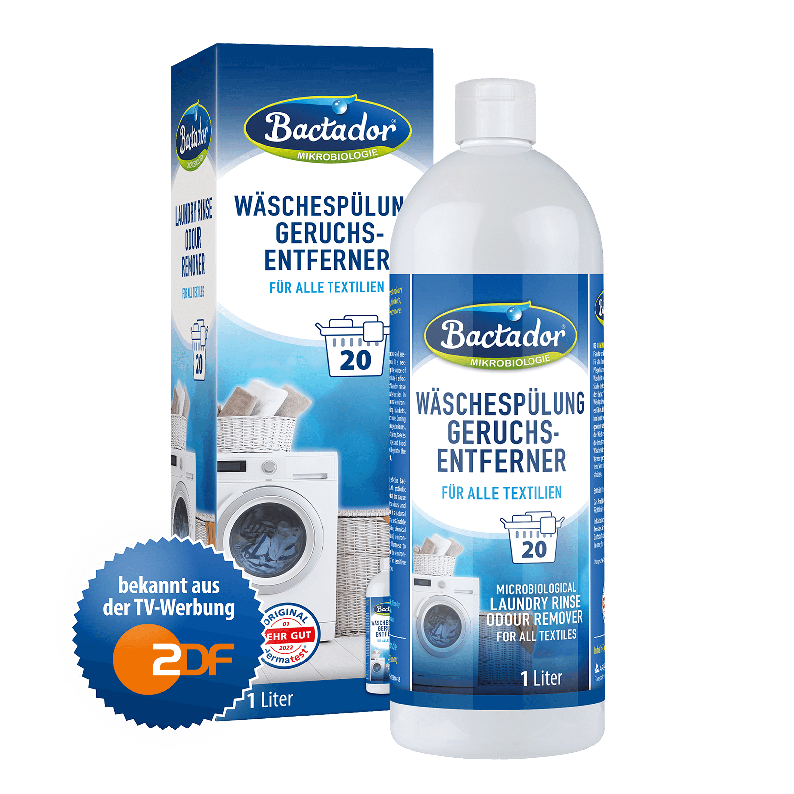 Bactador Wäschespülung Geruchsentferner 1 Liter