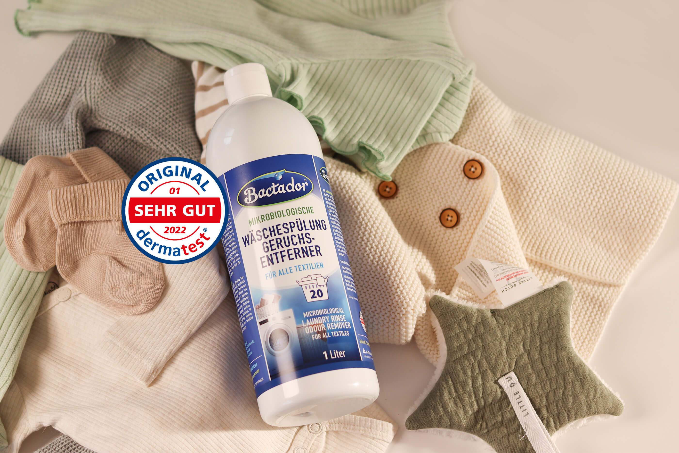 Bactador Wäschespülung Dermatest sehr gut