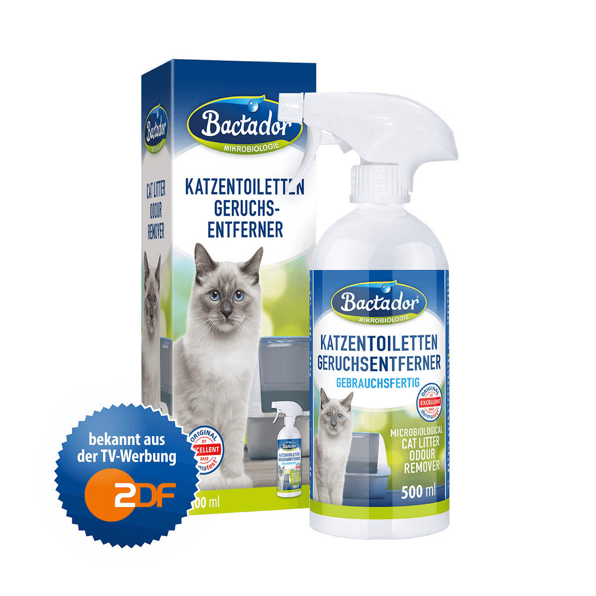 Bactador Katzentoiletten Geruchsentferner Spray 500 ml
