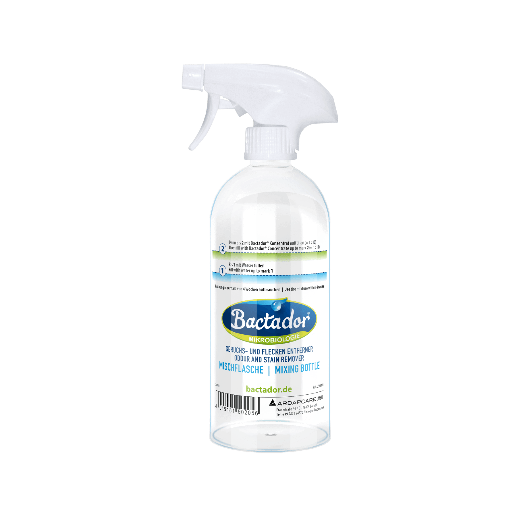 BactadorMischflasche für Konzentrat